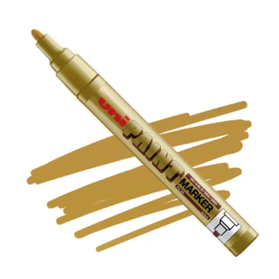 UNI Paint PX-20 marker lac, bază de ulei - aur, 2,2- 2,8 mm