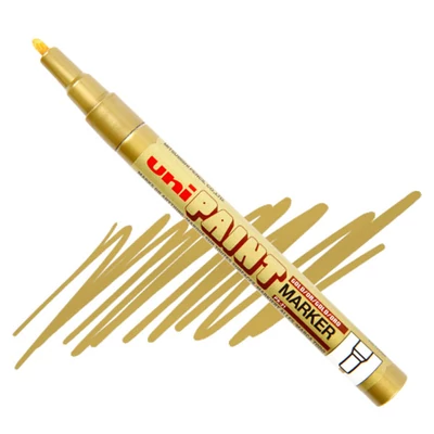UNI Paint PX-21 marker lac, bază de ulei - aur, 0,8 - 1,2 mm