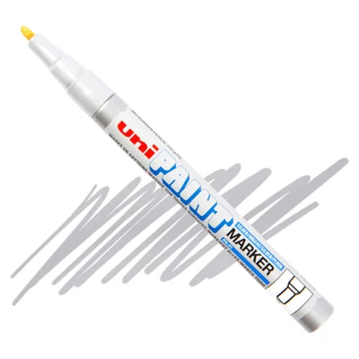 UNI Paint PX-21 marker lac, bază de ulei - argint, 0,8 - 1,2 mm