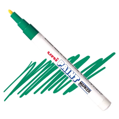 UNI Paint PX-21 marker lac, bază de ulei - verde, 0,8 - 1,2 mm