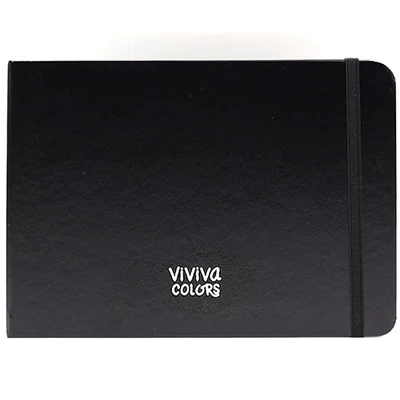 Viviva Sketchbook Cotton Caiet de schițe , 300 g, aspră, 40 pagini - A5 peisaj