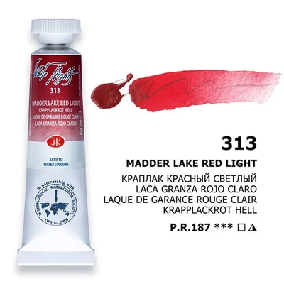 Culori acuarelă White Nights în tub, 10 ml - 313, madder lake red light