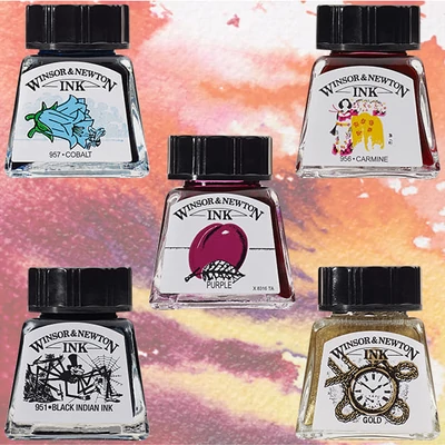 Cerneală Winsor&amp;Newton, 14 ml - în diverse culori