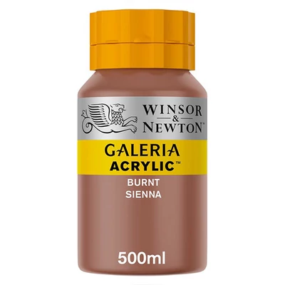 Winsor&amp;Newton Galeria vopsea acrilică, 500 ml - 074, burnt sienna