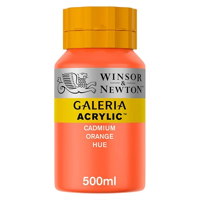 Winsor&amp;Newton Galeria vopsea acrilică, 500 ml - 090, cadmium orange hue