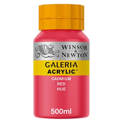 Winsor&amp;Newton Galeria vopsea acrilică, 500 ml - 095, cadmium red hue