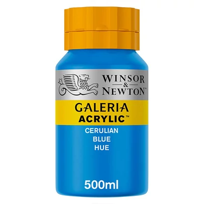 Winsor&amp;Newton Galeria vopsea acrilică, 500 ml - 138, cerulean blue hue