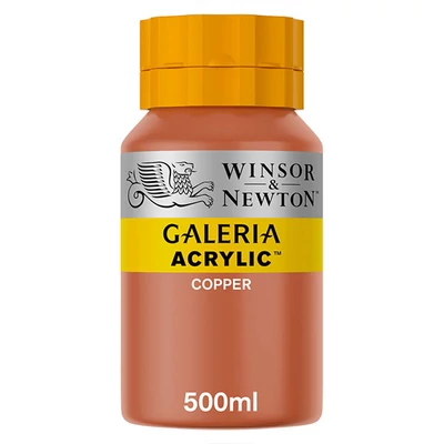 Winsor&amp;Newton Galeria vopsea acrilică, 500 ml - 214, copper