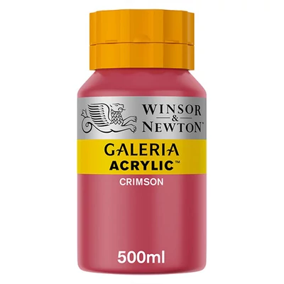 Winsor&amp;Newton Galeria vopsea acrilică, 500 ml - 203, crimson