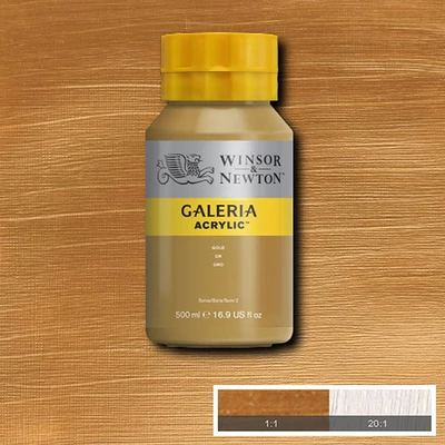 Winsor&amp;Newton Galeria vopsea acrilică, 500 ml - 283, gold