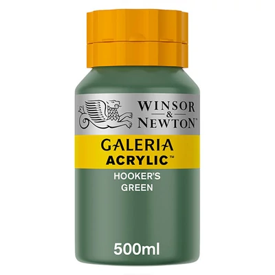 Winsor&amp;Newton Galeria vopsea acrilică, 500 ml - 311, hooker's green