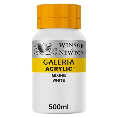 Winsor&amp;amp;Newton Galeria vopsea acrilică, 500 ml - 415, mixing white