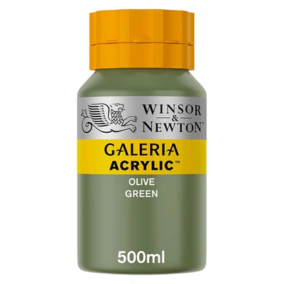 Winsor&amp;Newton Galeria vopsea acrilică, 500 ml - 447, olive green
