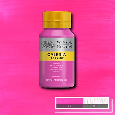 Winsor&amp;Newton Galeria vopsea acrilică, 500 ml - 448, opera rose