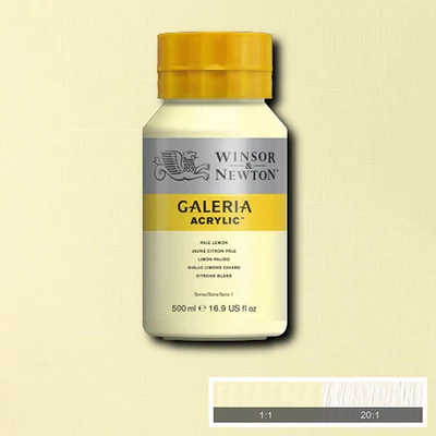 Winsor&amp;Newton Galeria vopsea acrilică, 500 ml - 434, pale lemon