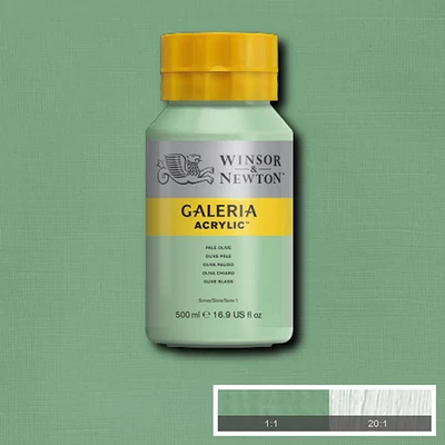 Winsor&amp;amp;Newton Galeria vopsea acrilică, 500 ml - 435, pale olive