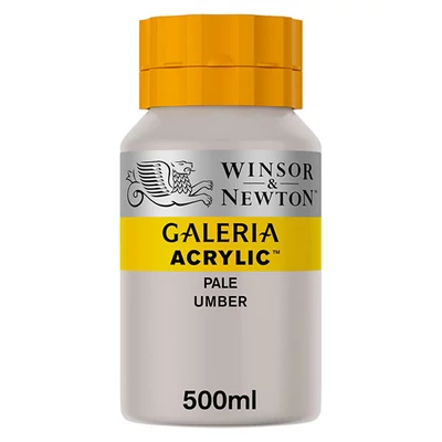 Winsor&amp;Newton Galeria vopsea acrilică, 500 ml - 438, pale umber