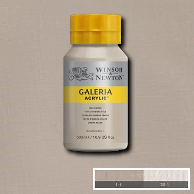 Winsor&amp;Newton Galeria vopsea acrilică, 500 ml - 438, pale umber