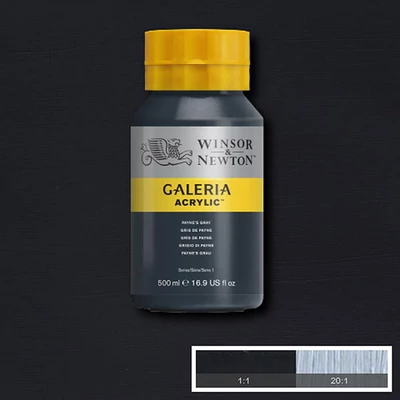 Winsor&amp;Newton Galeria vopsea acrilică, 500 ml - 465, paynes gray