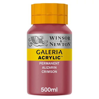 Winsor&amp;Newton Galeria vopsea acrilică, 500 ml - 466, permanent alizarin crimson