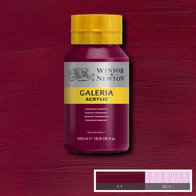 Winsor&amp;Newton Galeria vopsea acrilică, 500 ml - 488, permanent magenta