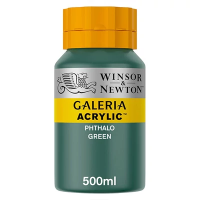 Winsor&amp;Newton Galeria vopsea acrilică, 500 ml - 522, phthalo green