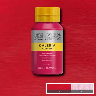 Winsor&amp;Newton Galeria vopsea acrilică, 500 ml - 533, process magenta