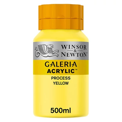 Winsor&amp;Newton Galeria vopsea acrilică, 500 ml - 527, process yellow
