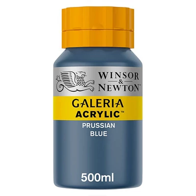 Winsor&amp;Newton Galeria vopsea acrilică, 500 ml - 541, prussian blue hue