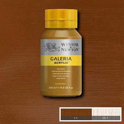 Winsor&amp;Newton Galeria vopsea acrilică, 500 ml - 552, raw sienna