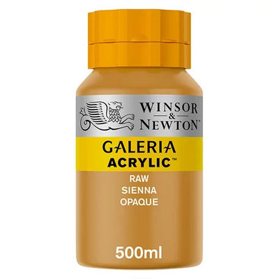Winsor&amp;Newton Galeria vopsea acrilică, 500 ml - 553, raw sienna opaque