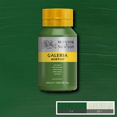 Winsor&amp;Newton Galeria vopsea acrilică, 500 ml - 599, sap green