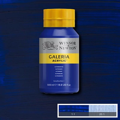 Winsor&amp;Newton Galeria vopsea acrilică, 500 ml - 660, ultramarine