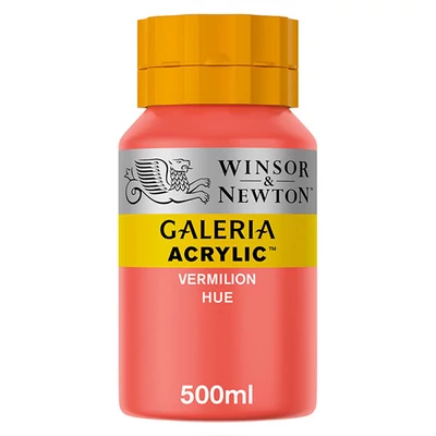 Winsor&amp;Newton Galeria vopsea acrilică, 500 ml - 682, vermillion hue