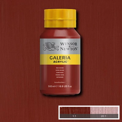 Winsor&amp;Newton Galeria vopsea acrilică, 500 ml - 564, red ochre