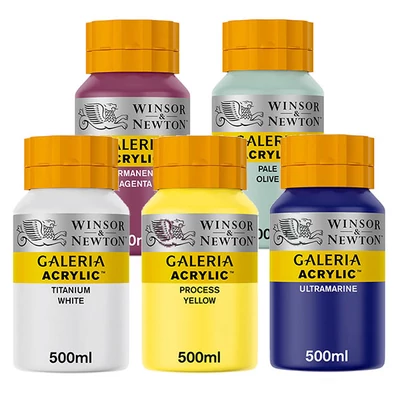 Winsor&amp;Newton Galeria vopsea acrilică, 500 ml - în culori diferite