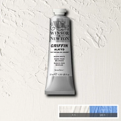Winsor&Newton Griffin Alkyd Culori ulei, 37 ml - 415, mixing white