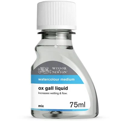 Winsor &amp; Newton Ox Gall mediu cu fiere de bou pentru acuarelă, 75 ml