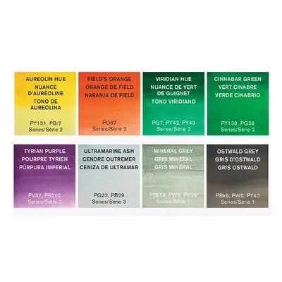 Set de acuarele Winsor&amp;Newton Professional, pe suport de mătase - 8x1/2, Revival Collection Tin