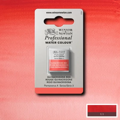Vopsea de acuarelă Winsor&amp;Newton Professional, in recipient  1/2 - 548, quinacridone red