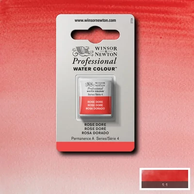 Vopsea de acuarelă Winsor&amp;Newton Professional, in recipient  1/2 - 576, rose dore
