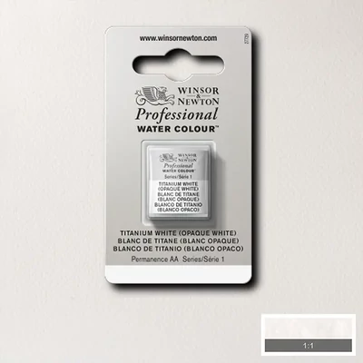 Vopsea de acuarelă Winsor&amp;Newton Professional, in recipient  1/2 - 644, titanium white