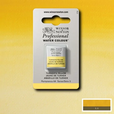 Vopsea de acuarelă Winsor&amp;Newton Professional, in recipient  1/2 - 649, Turner's yellow