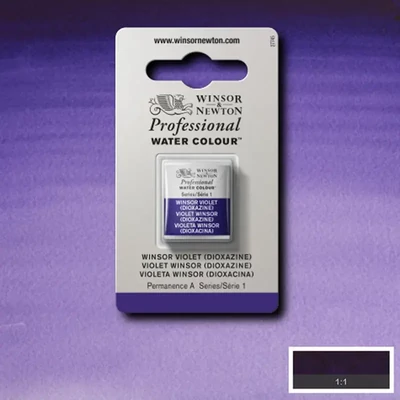 Vopsea de acuarelă Winsor&amp;Newton Professional, in recipient  1/2 - 733, Winsor violet (dioxazin)