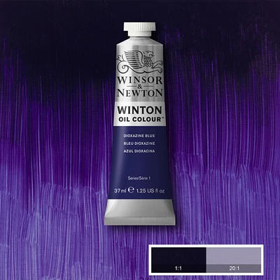Culori în ulei Winsor&amp;amp;Newton Winton  37 ml - 406, dioxazine blue