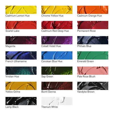Set vopsea în ulei Winsor&amp;Newton Winton - 20x12 ml