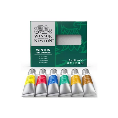 Set de vopsea în ulei Winsor&amp;Newton Winton - 6x21 ml