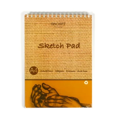 Sketch Pad bloc de desen și schițe, 160 g, 35 de coli, A4, legat cu spirală