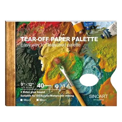 Bloc de hârtie pentru pictură, 40 de coli - 23x30,5 cm