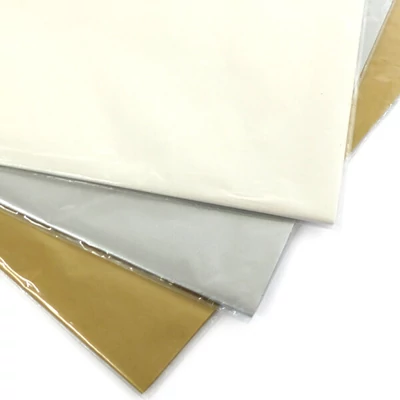 Hârtie mătase în pachet, 50x76 cm, 25 g, 24 buc - în diverse culori metalice